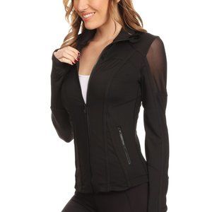 Black Mesh Workout jacket